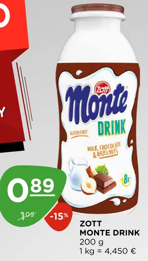 Zott Monte Drink mliečny nápoj