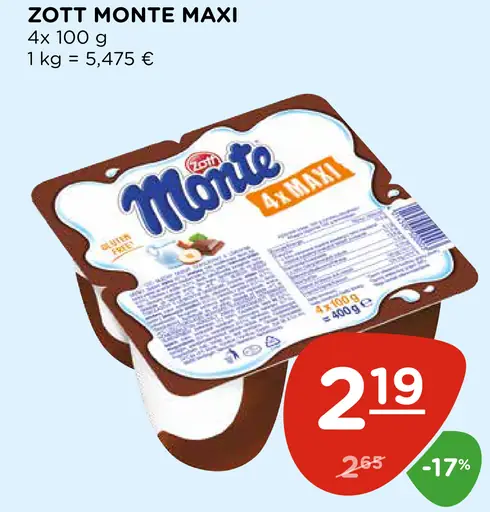 Zott Monte Maxi dezert