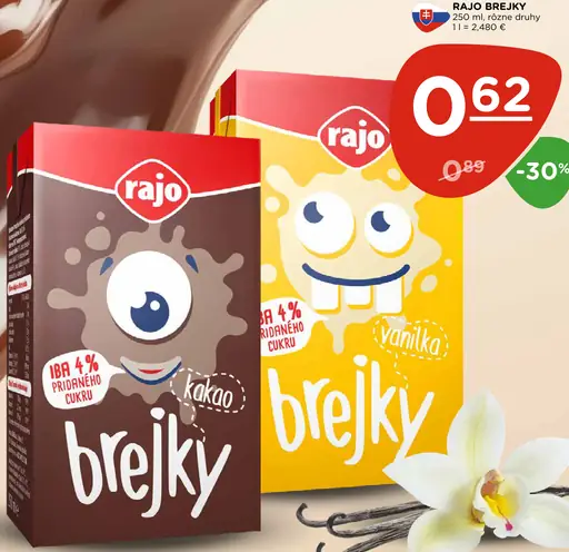 Rajo Brejky vanilkový nápoj