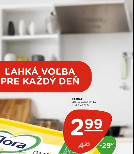 Flora Omega 3&6 rastlinný margarín original