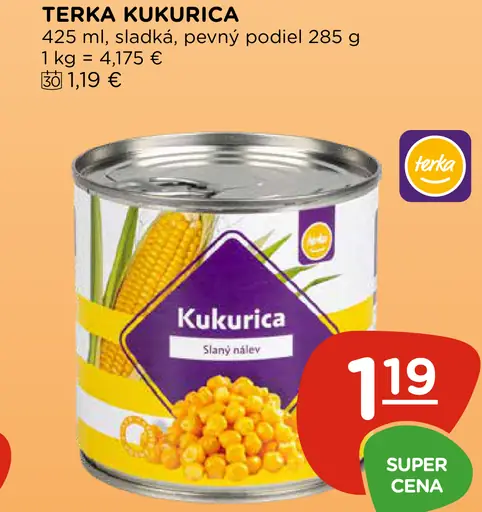 Terka kukurica sladká v náleve