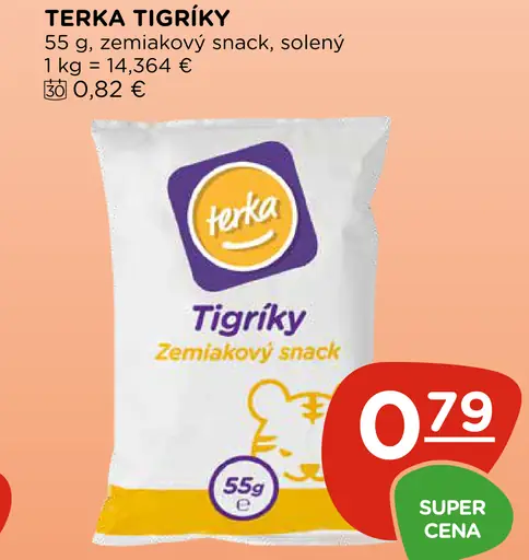 Terka Tigríky zemiakový snack