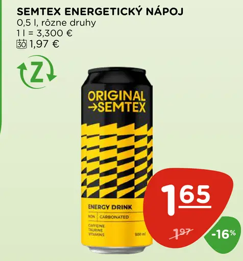 Semtex Energetický Nápoj