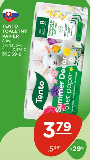 Tento toaletný papier Summer Decor