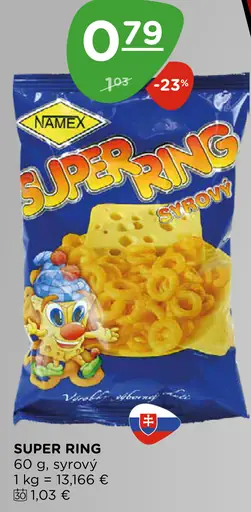 Namex snack Super ring syrový