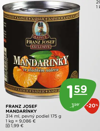 Franz Josef ananás kúsky v sirupe