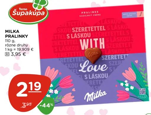 Milka pralinky