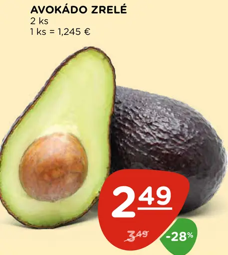 Avokádo zrelé