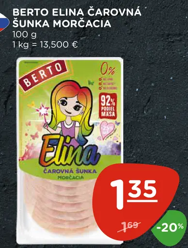 Berto Elina čarovná šunka bravčová