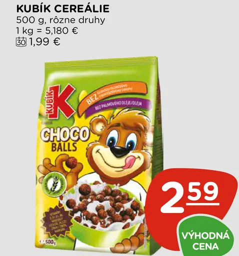 Kubík cereálie Choco Balls