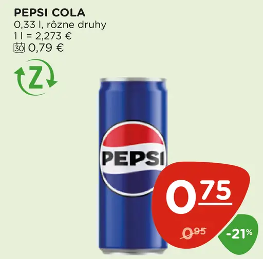 Pepsi sýtený nápoj