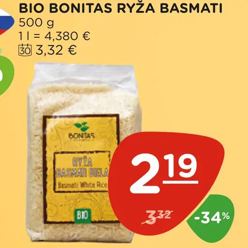 Bio Bonitas Ryža Basmati