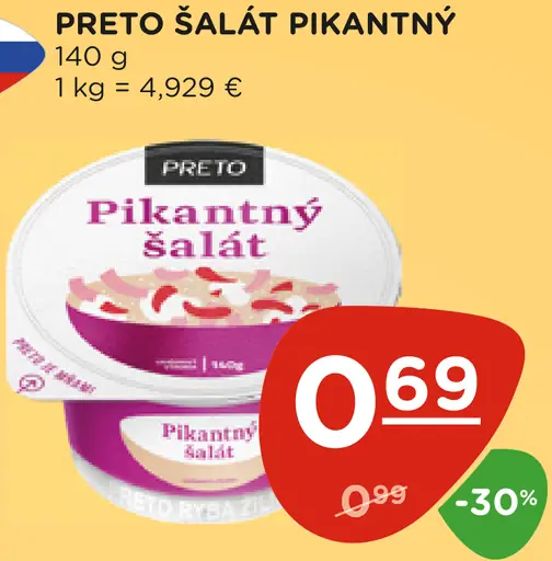 PRETO Pikantný šalát