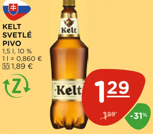 Kelt pivo plechovka