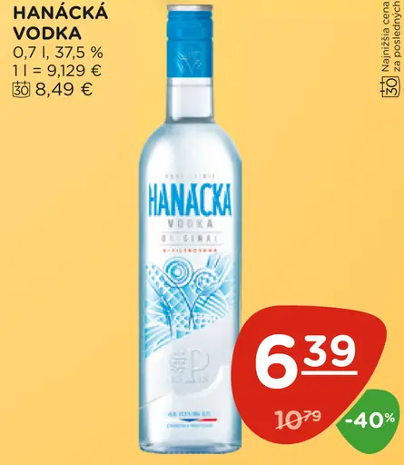 Hanácká Vodka 37,5%