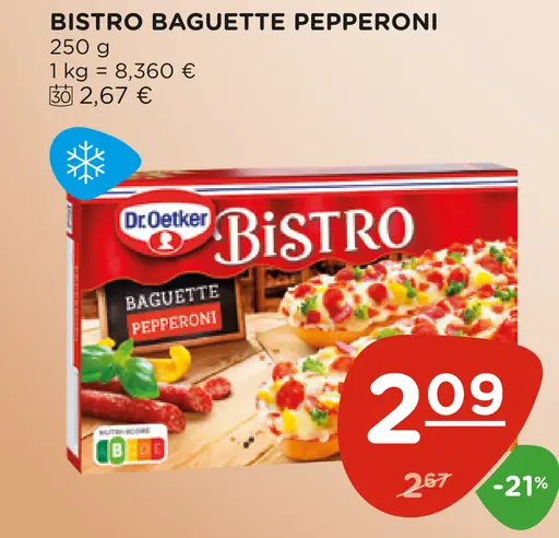 Dr. Oetker Bistro Baguette Pepperoni mrazená bageta