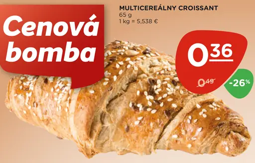 Multicereálny croissant