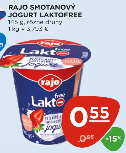 Rajo Smotanový jogurt laktofree