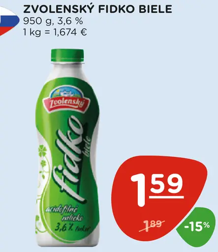 Zvolenský FĽaDo biele kyslomliečne nápoje