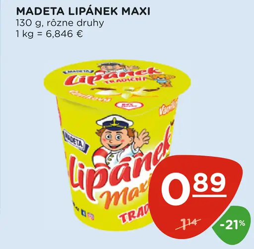 Madeta Lipánek Maxi tvarohový dezert