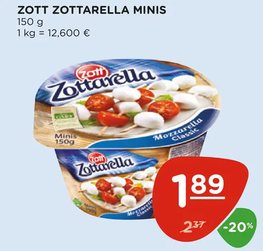 Zott Zottarella Minis syr