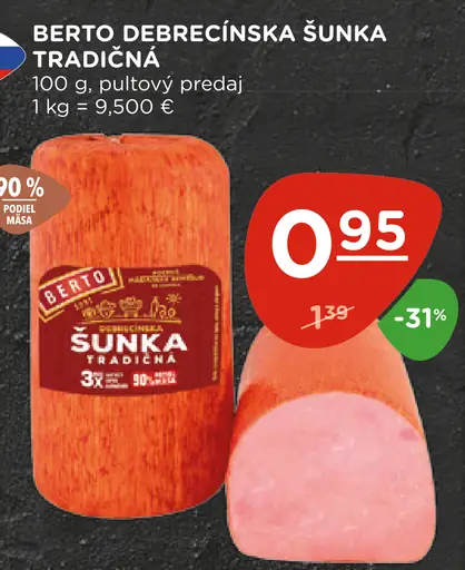 Berto Debrecínska šunka tradičná