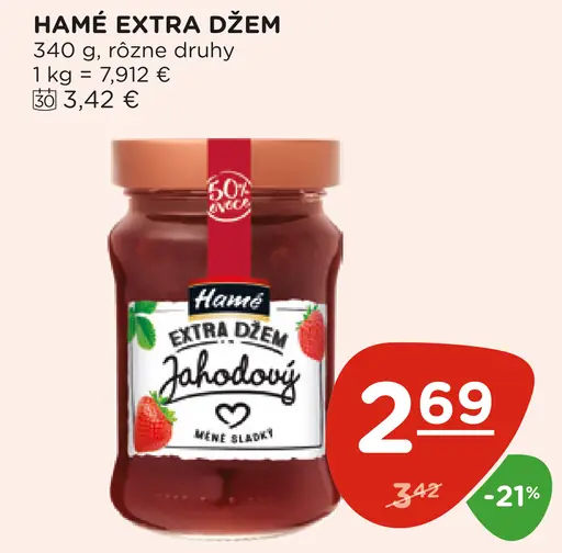 Hamé Extra džem Jahodový
