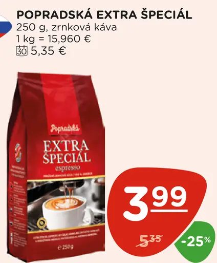 Popradská káva Extra Špeciál