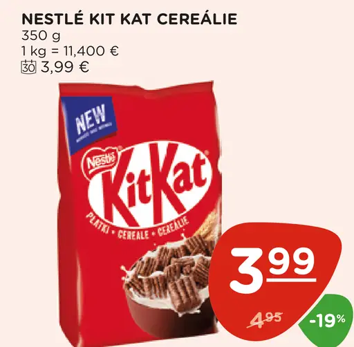 NESTLÉ KIT KAT Cereálie
