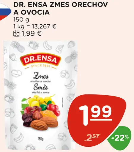 Dr. Ensa Zmes Orechov a Ovocia