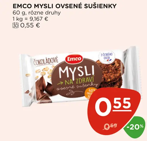 Emco Mysli ovsené sušienky