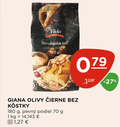 Giana olivy čierne bez kôstok
