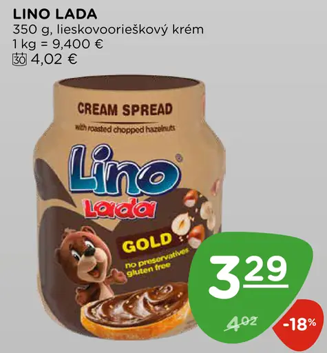 Lino Lada lieskovoorieškový krém
