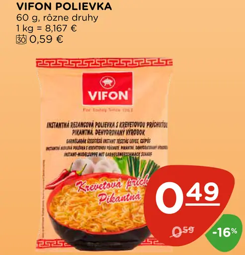 Vifon Instantná polievka
