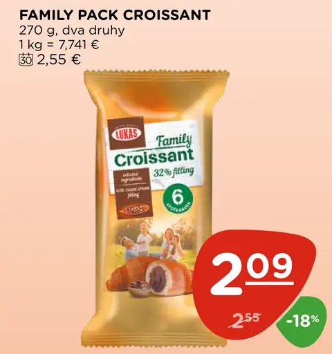 Family Pack Croissant plnený croissant