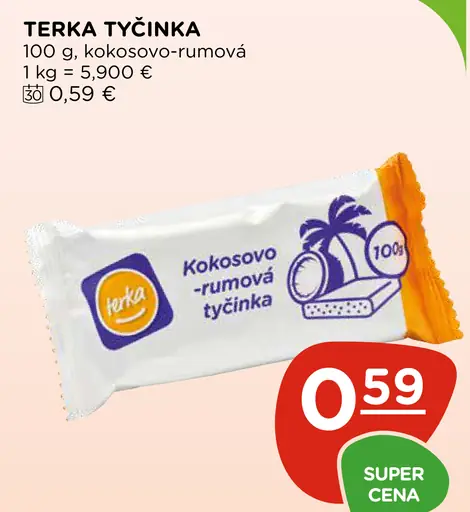 Terka kokosovo-rumová tyčinka
