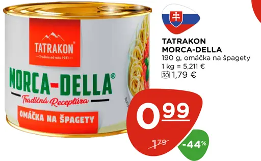 Tatrakon Morca-Della Omáčka na špagety