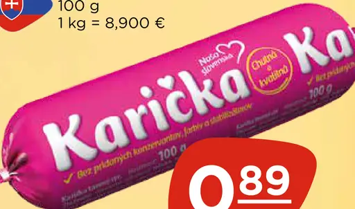 Karička črievko Tavený syr