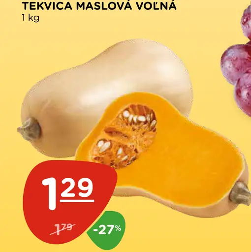 Tekvica maslová voľná