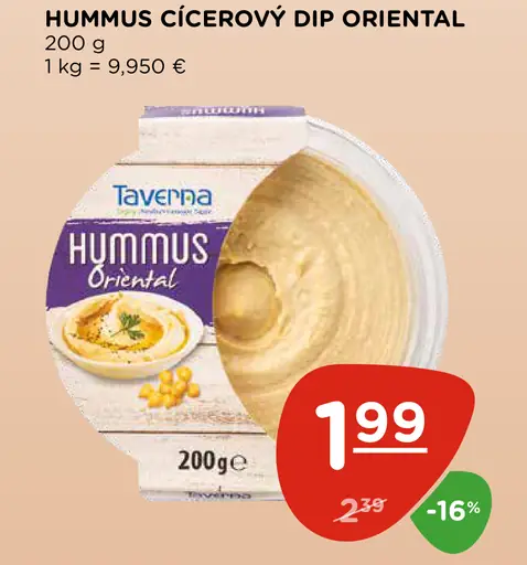 Hummus cícerový dip Oriental
