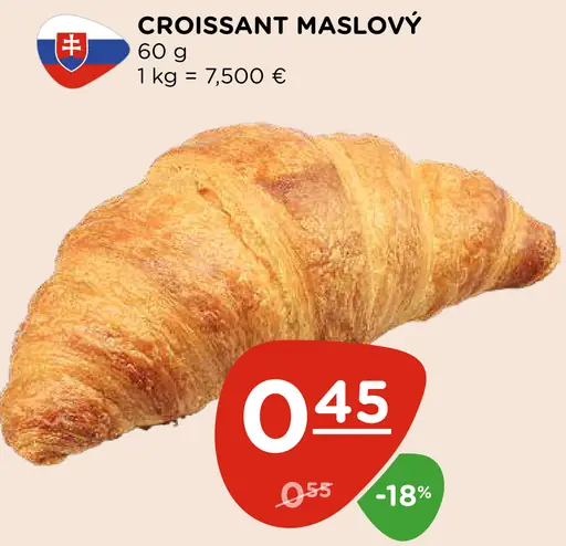 Croissant maslový