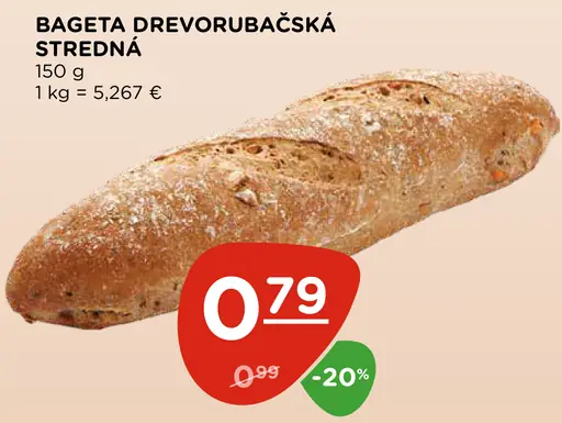 Bageta drevorubačská stredná