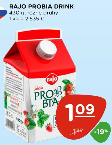 Rajo Probia drink jogurtový nápoj