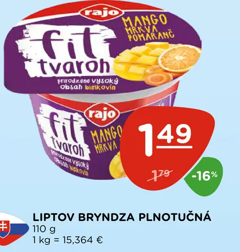 Rajo Fit tvaroh dezert