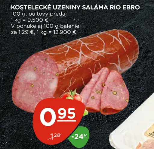 Kostelecké Uzeniny Rio Ebro Saláma