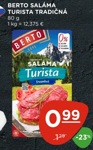 Berto saláma Turista tradičná