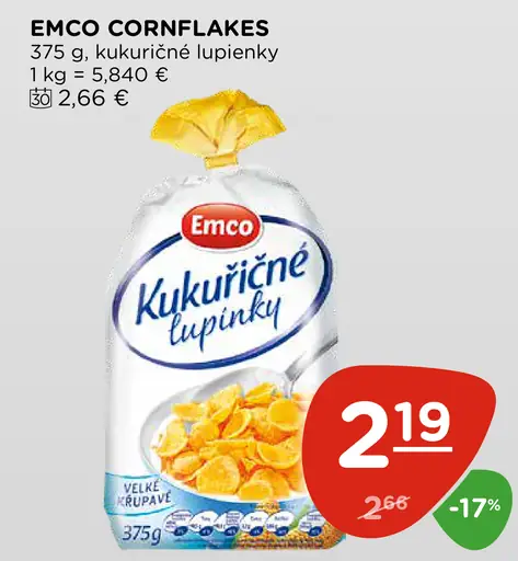 Emco Cornflakes kukuričné lupienky
