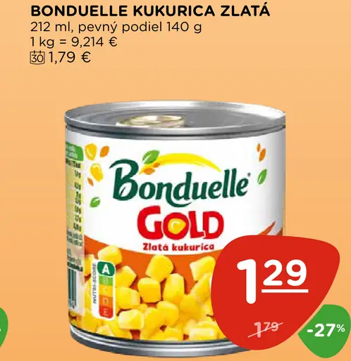 Bonduelle kukurica zlatá sterilizovaná