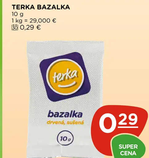 Terka bazalka drvená sušená