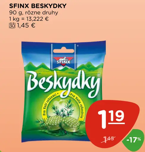 Sfinx Beskydky Cukríky